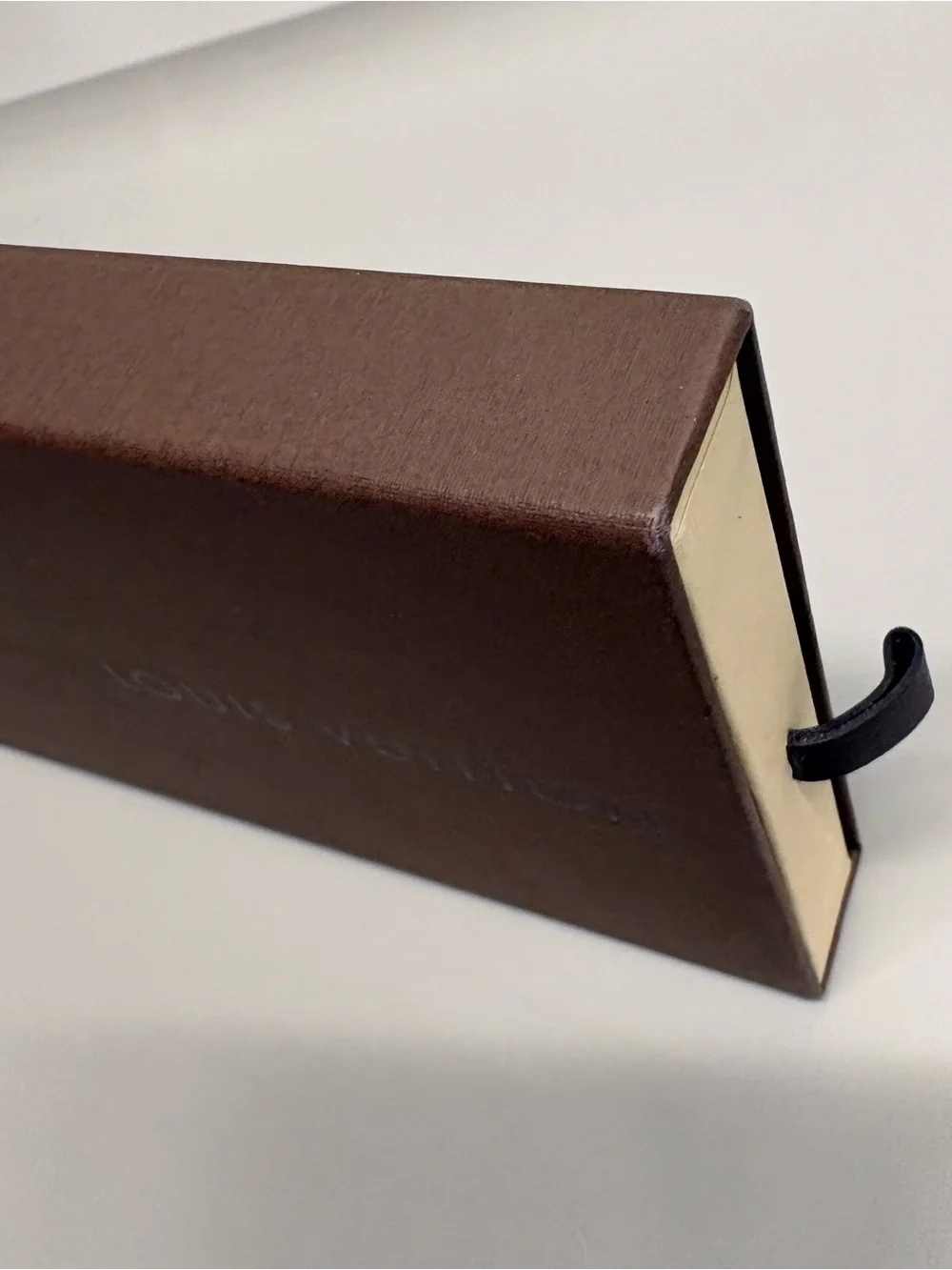 Pre 2016 Louis Vuitton Long Accessory Box in Brown and Cream